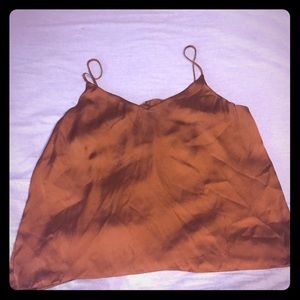 Bronze satin tank